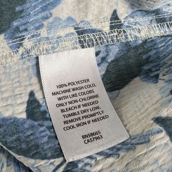 Treasure and Bond Top Womens Size large Popover Blouse light Boho Floral - Picture 11 of 12